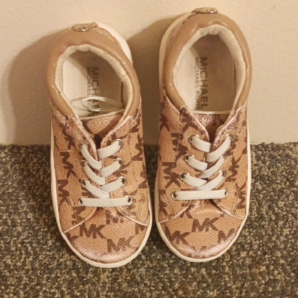 Michael Kors Kids' Brown and Tan Sneakers